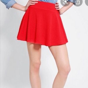 Red Mini skirt